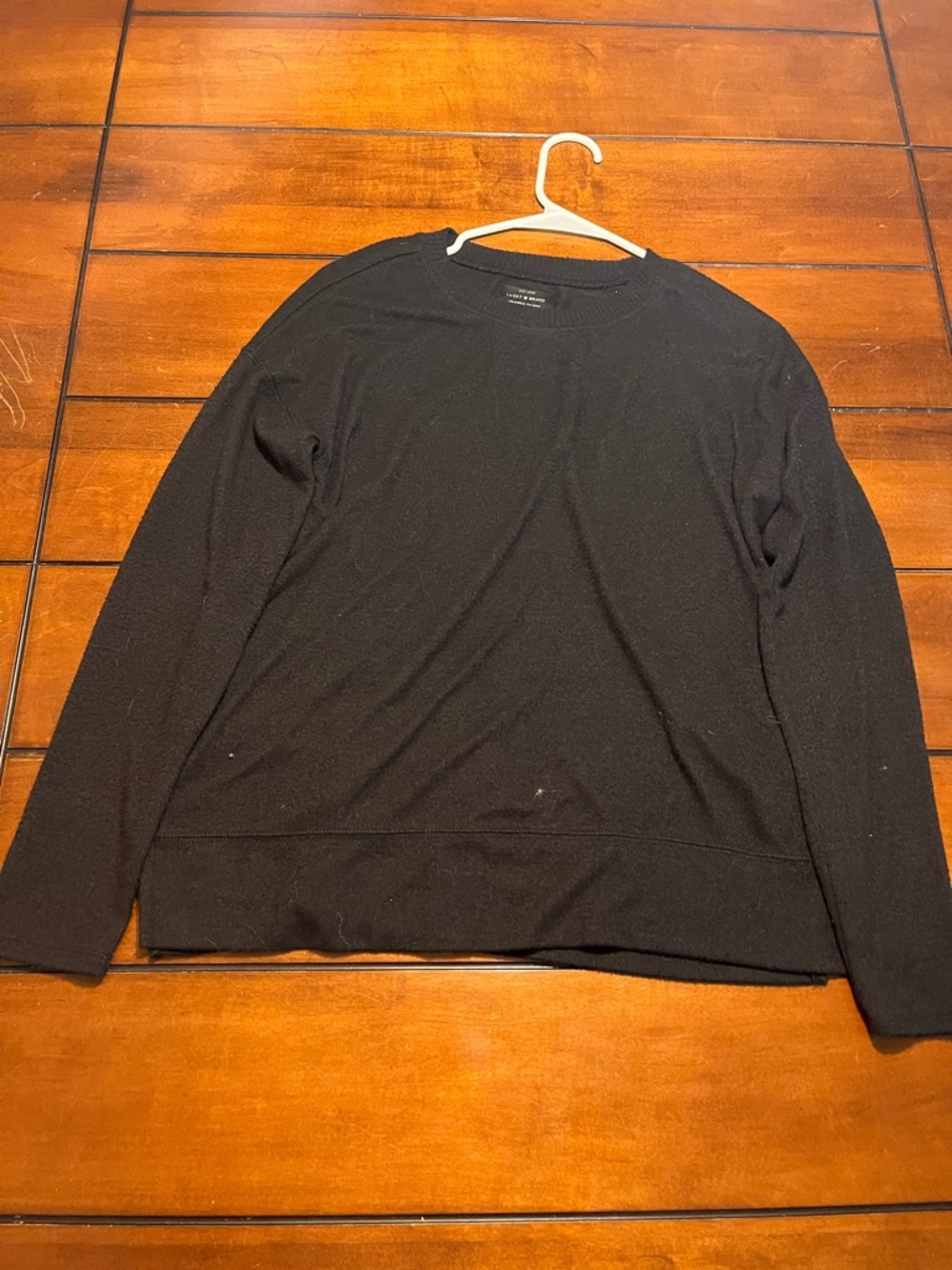 Lucky Brand Black Crewneck Sweater